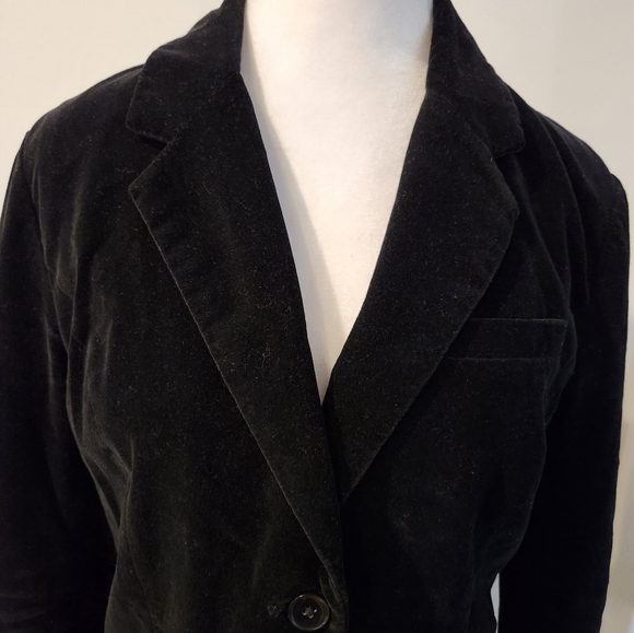 Tommy Hilfiger Black Velvet Blazer - Picture 5 of 7